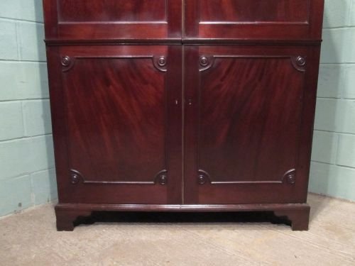 fig 1. ANTIQUE GEORGIAN CUBAN MAHOGANY CAMPAIGN WARDROBE C1780 WD6525/25.7
