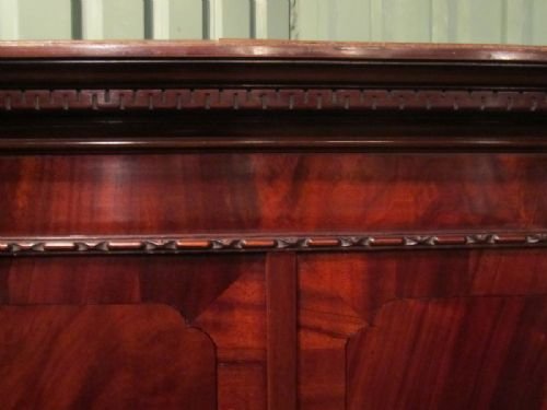 fig 2. Antique Edwardian Mahogany Triple Wardrobe c1900 w6965/25.6
