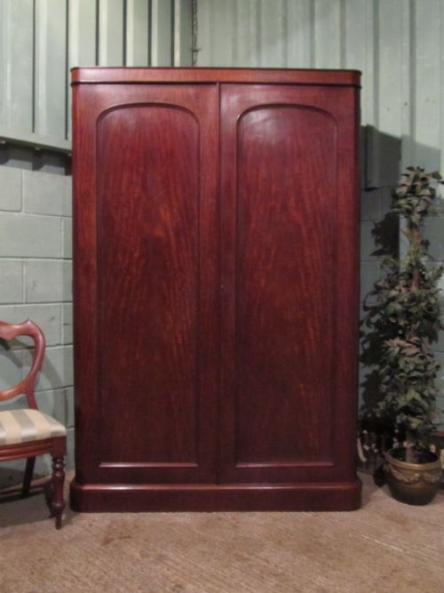 Antique Victorian Mahogany Double Wardrobe Compactum W7074/24.9