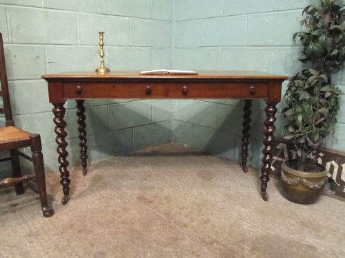 Antique Victorian Oak Writing Table Desk C1880