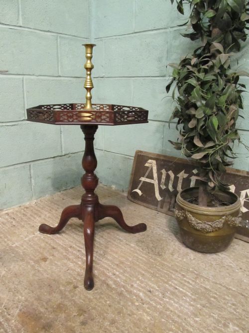 fig 2. Antique Regency Mahogany Tripod Side Table