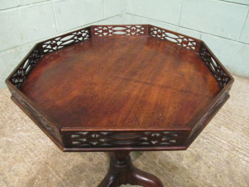 fig 4. Antique Regency Mahogany Tripod Side Table