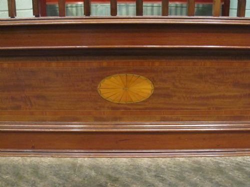 fig 2. Antique Edwardian Mahogany Inlaid King Size Bed