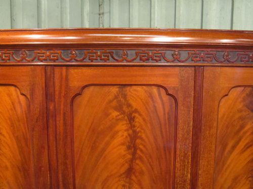 fig 1. Antique Edwardian Mahogany 3 Piece Bedroom Suite, Wardrobe,Dressing Table,Chest of Drawers c1900
