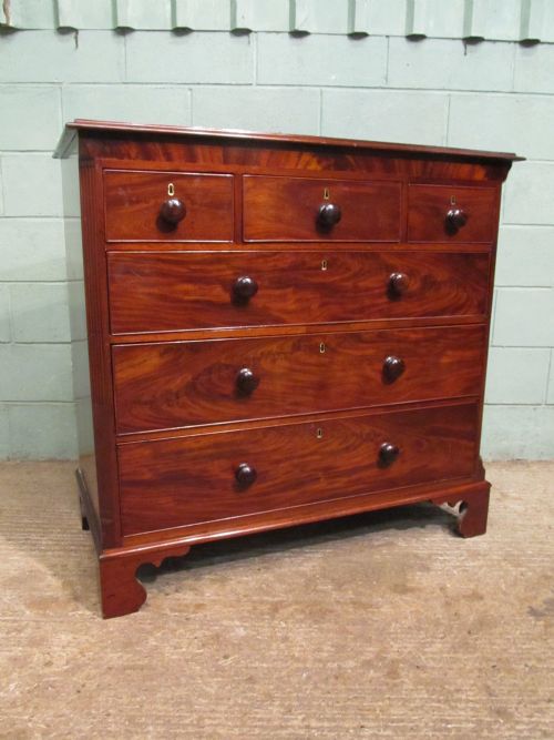 fig 1. Antique Regency Mahogany Chest of Drawers c1820