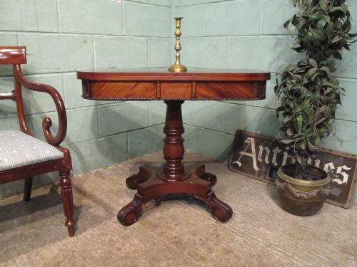 Antique Regency Mahogany Fold Over Games Tea Table C1820