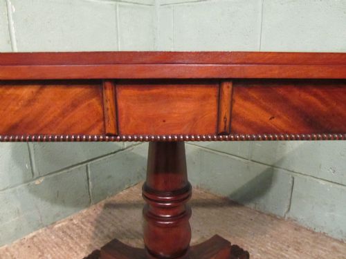 fig 1. Antique Regency Mahogany Fold Over Games Tea Table c1820