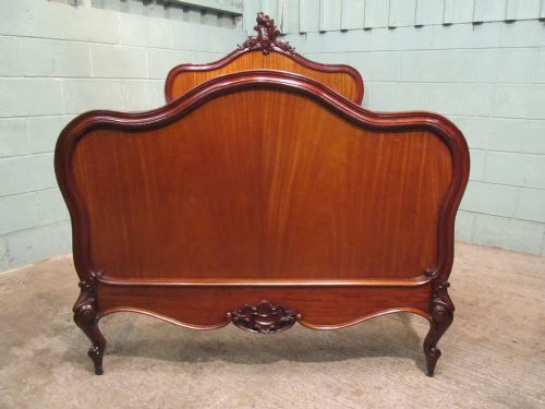 Antique French Mahogany Double Bed C1900