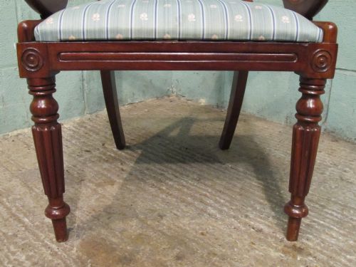 fig 2. Antique Mahogany William 1V Desk Library Chair c1830