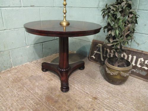 fig 1. Antique Mahogany William 1V Tilt Top Tea Table c1830