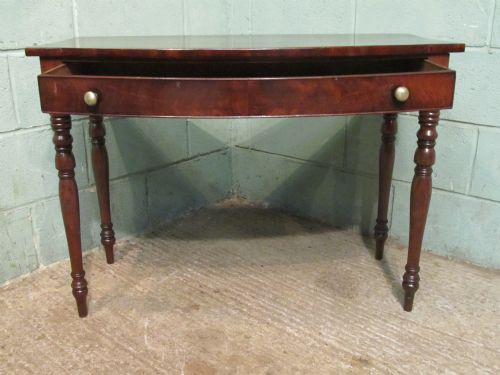 fig 1. Antique Regency Mahogany Bow front side table c1820