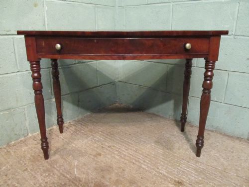 fig 2. Antique Regency Mahogany Bow front side table c1820