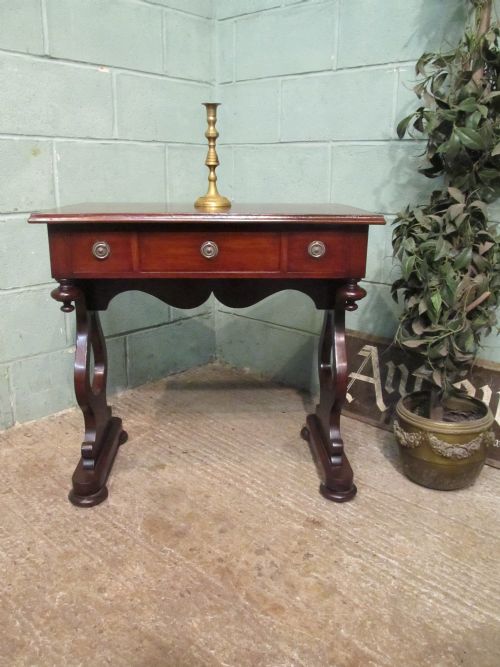 Antique Victorian Mahogany Side Table C1880