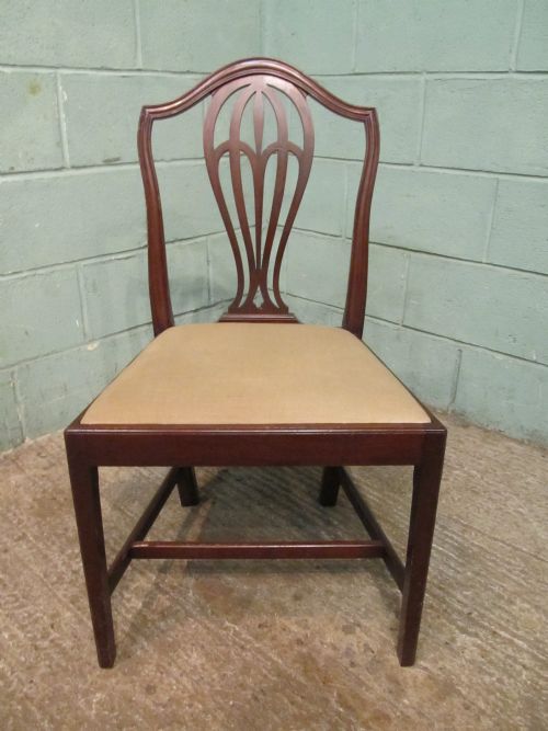 fig 2. Antique Edwardian Regency Mahogany Set of Four Dining Chairs C1900