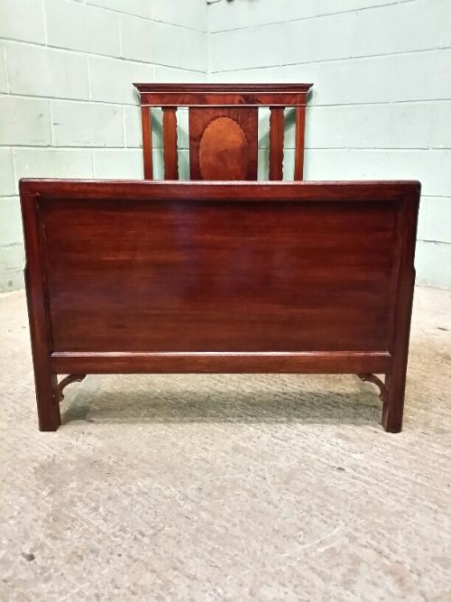 fig 1. ANTIQUE EDWARDIAN PAIR MAHOGANY SINGLE BEDS C1900