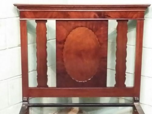 fig 2. ANTIQUE EDWARDIAN PAIR MAHOGANY SINGLE BEDS C1900