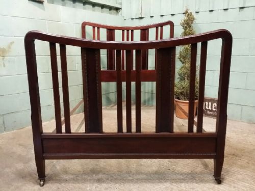 Antique Edwardian Mahogany Double Bed C1900