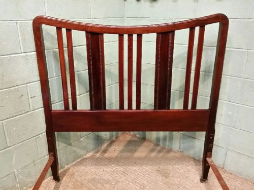 fig 1. ANTIQUE EDWARDIAN MAHOGANY DOUBLE BED C1900