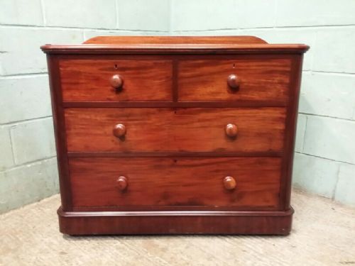 fig 1. ANTIQUE VICTORIAN MAHOGANY CHEST OF DRAWERS C1880