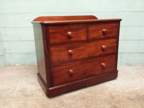 fig 2. ANTIQUE VICTORIAN MAHOGANY CHEST OF DRAWERS C1880