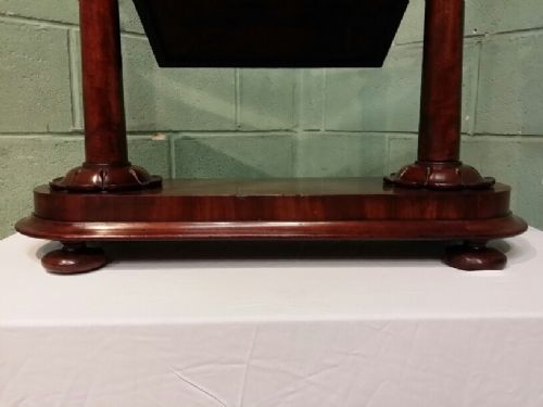 fig 1. ANTIQUE WILLIAM 1V MAHOGANY TOILET MIRROR C1830