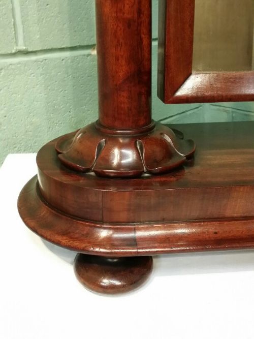 fig 2. ANTIQUE WILLIAM 1V MAHOGANY TOILET MIRROR C1830