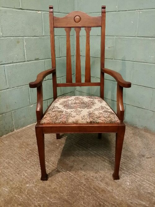 fig 1. ANTIQUE SET SIX EDWARDIAN WALNUT DINING CHAIRS C1910
