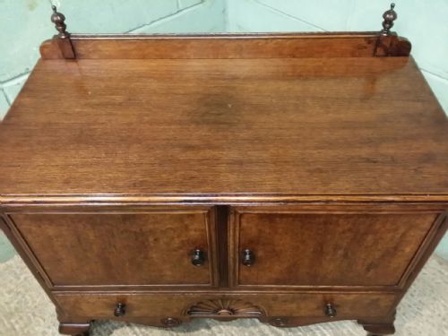 fig 2. OAK AND WALNUT SMALL CABINET C1920