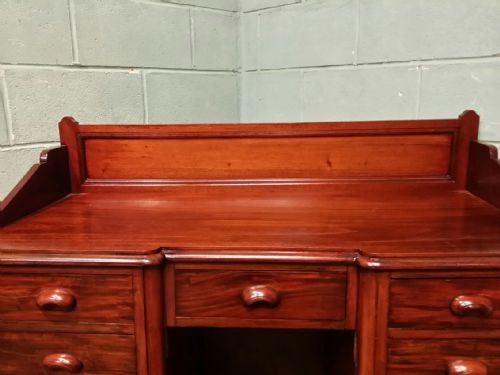 fig 1. ANTIQUE VICTORIAN MAHOGANY TWIN PEDESTAL DESK C1880
