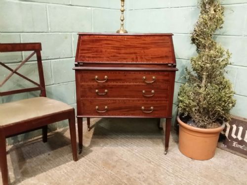 Antique Edwardian Mahogany Bureau C1900