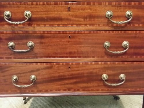 fig 1. ANTIQUE EDWARDIAN MAHOGANY BUREAU C1900