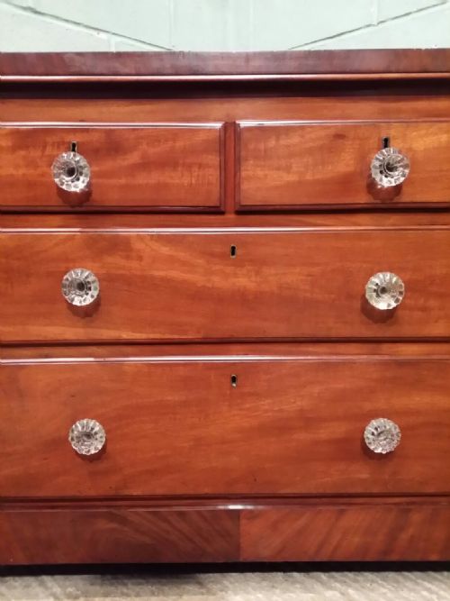fig 1. ANTIQUE VICTORIAN MAHOGANY CHEST OF DRAWERS C2880