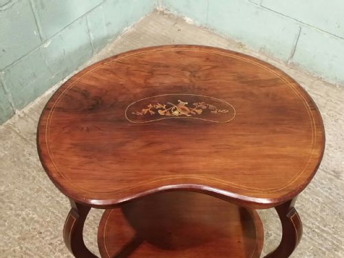 Antique Edwardian Inlaid Rosewood Occasional Table C1900