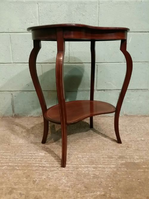 fig 2. ANTIQUE EDWARDIAN INLAID ROSEWOOD OCCASIONAL TABLE C1900