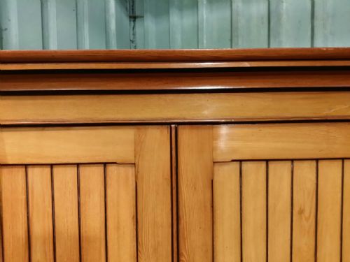 fig 1. ANTIQUE LATE VICTORIAN ASH DOUBLE WARDROBE C1890