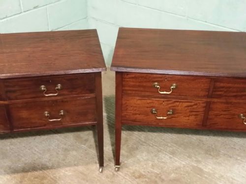 fig 1. ANTIQUE EDWARDIAN PAIR MAHOGANY CHEST OF DRAWERS C1900