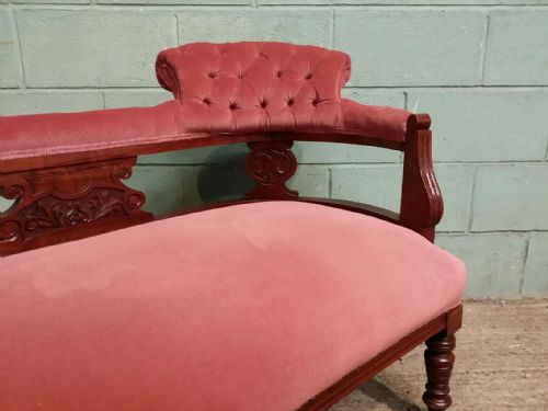 fig 2. ANTIQUE VICTORIAN WALNUT DOUBLE END CHAISE LONGUE C1890