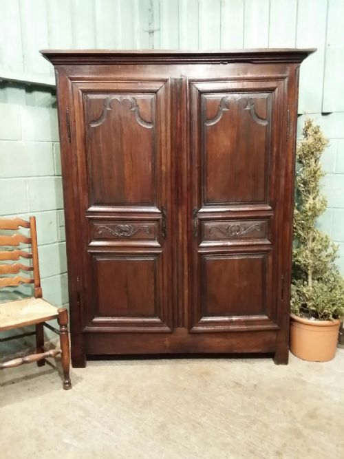 Antique Period Country Oak Tack Cupboard C1780