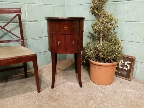 Antique Edwardian Inlaid Mahogany Cocktail Drinks Cabinet C1900