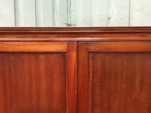 fig 2. ANTIQUE EDWARDIAN MAHOGANY SMALL WARDROBE C1900