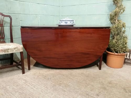 fig 1. ANTIQUE REGENCY MAHOGANY LARGE DROP LEAF DINING TABLE C1820 seats 8 -10