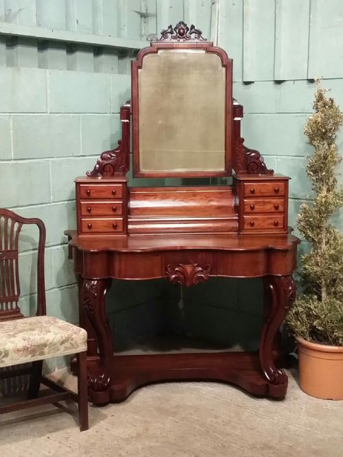 fig 1. ANTIQUE VICTORIAN MAHOGANY DUCHESSE DRESSING TABLE C1860