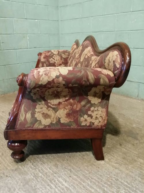 fig 2. ANTIQUE VICTORIAN MAHOGANY SHOW FRAME SOFA C1880