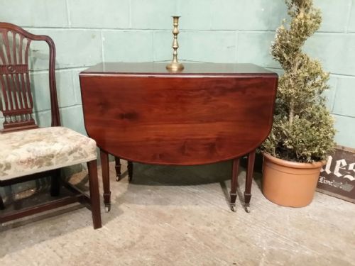 Antique Regency Mahogany Drop Leaf Mahogany Pembroke Table C1820