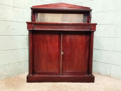 fig 1. ANTIQUE REGENCY MAHOGANY CHIFFONIER SIDEBOARD c1820