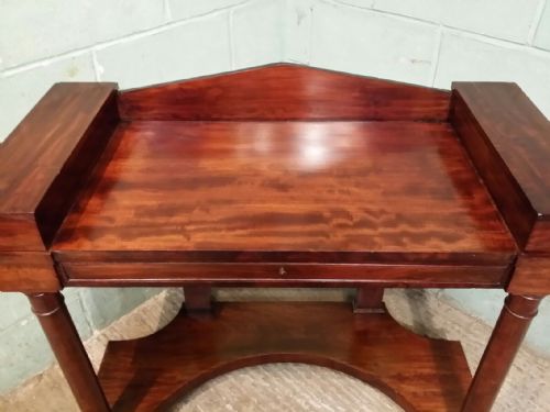 fig 2. ANTIQUE BIEDERMEIER MAHOGANY DESK C1860