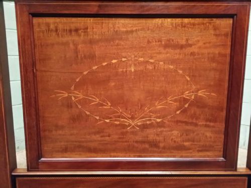 fig 1. ANTIQUE PAIR EDWARDIAN MAHOGANY SINGLE BEDS C1900