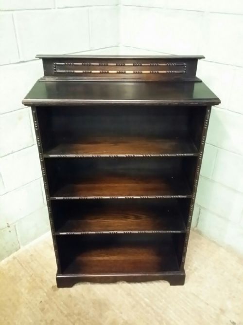 Antique Oak Open Bookcase C1920