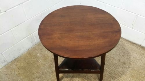 fig 1. ANTIQUE GEORGIAN PERIOD OAK & FRUITWOOD CRICKET TABLE C 1780