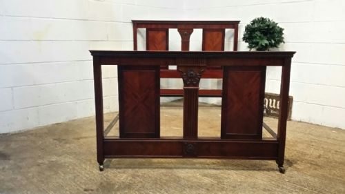 fig 2. ANTIQUE EDARDIAN MAHOGANY DOUBLE BED C1900